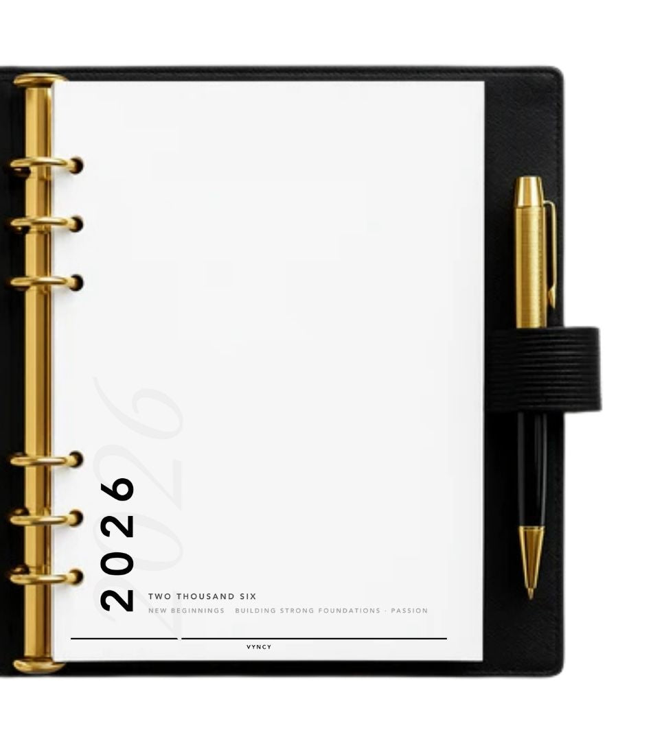 VYNCY 2026 US Full Year Planner (A5 Printable)