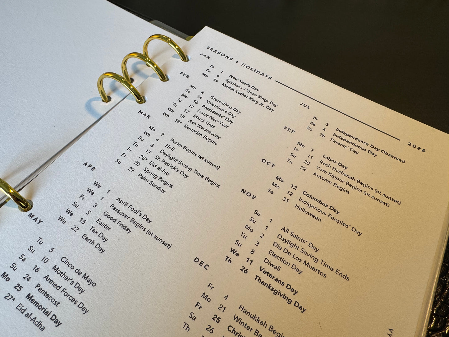 SOLD OUT! Dated Monthly Planner Inserts