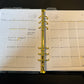 SOLD OUT! Dated Monthly Planner Inserts