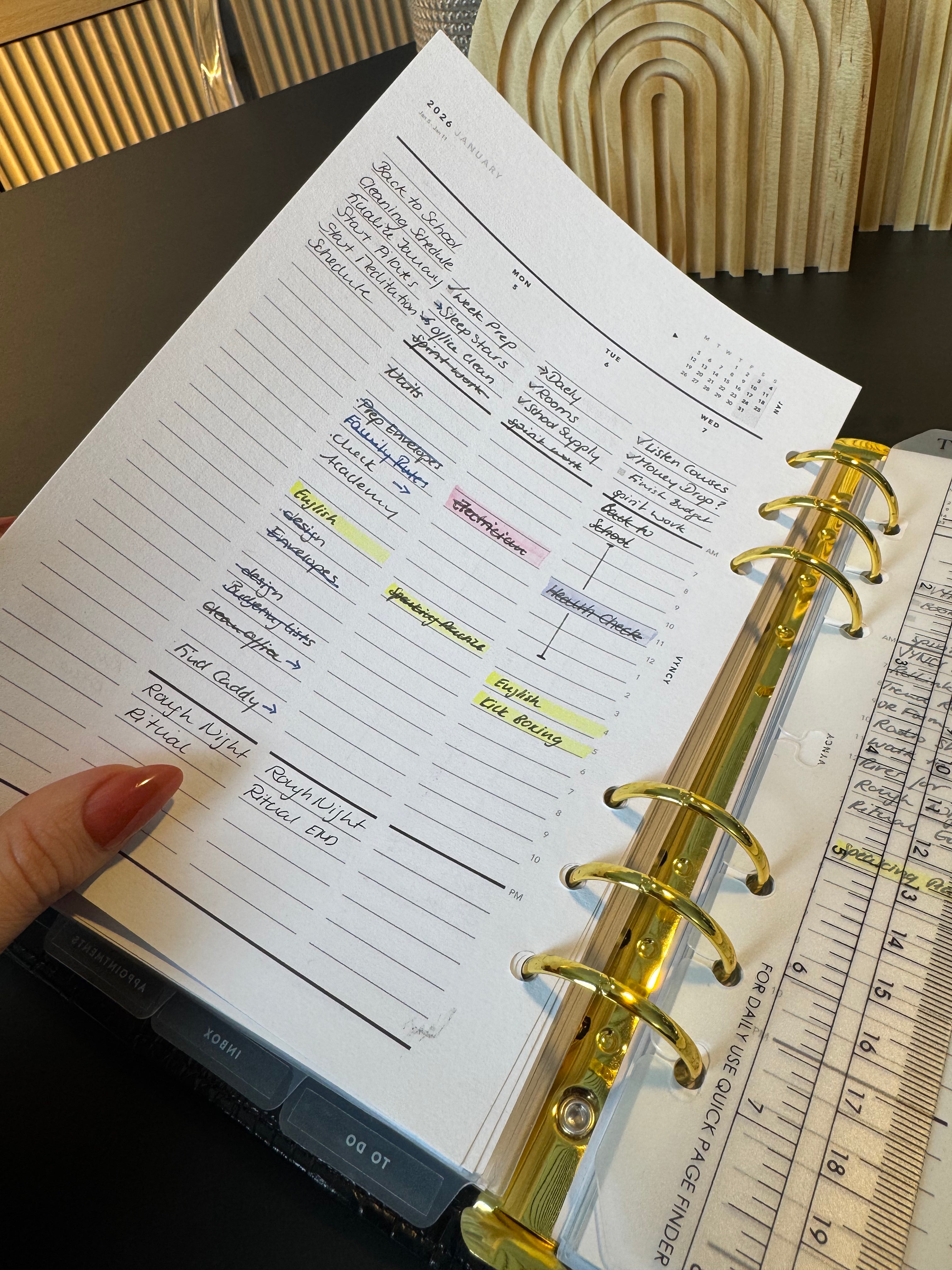 SOLD OUT! Dated Weekly Planner Inserts