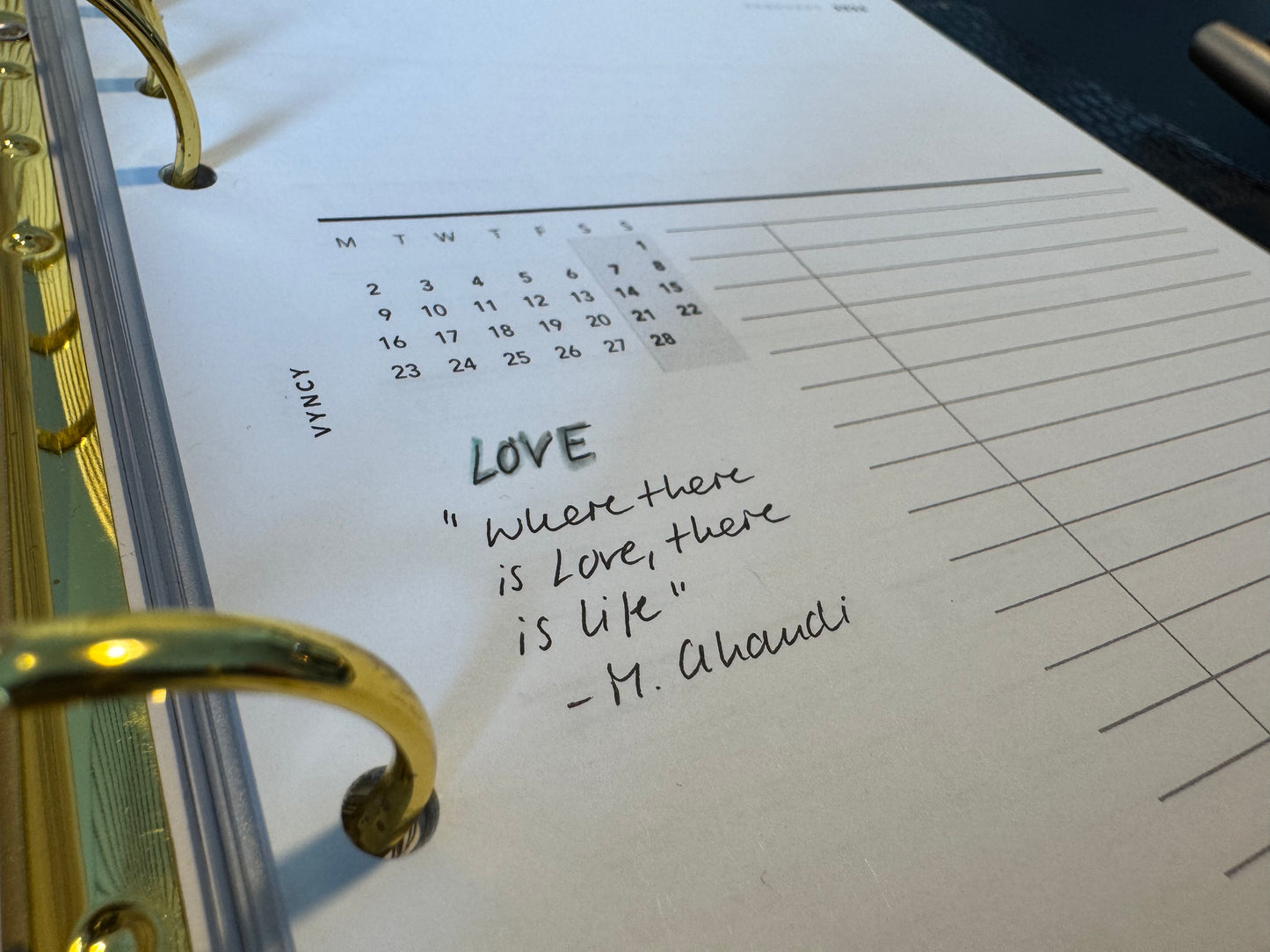 SOLD OUT! Dated Monthly Planner Inserts