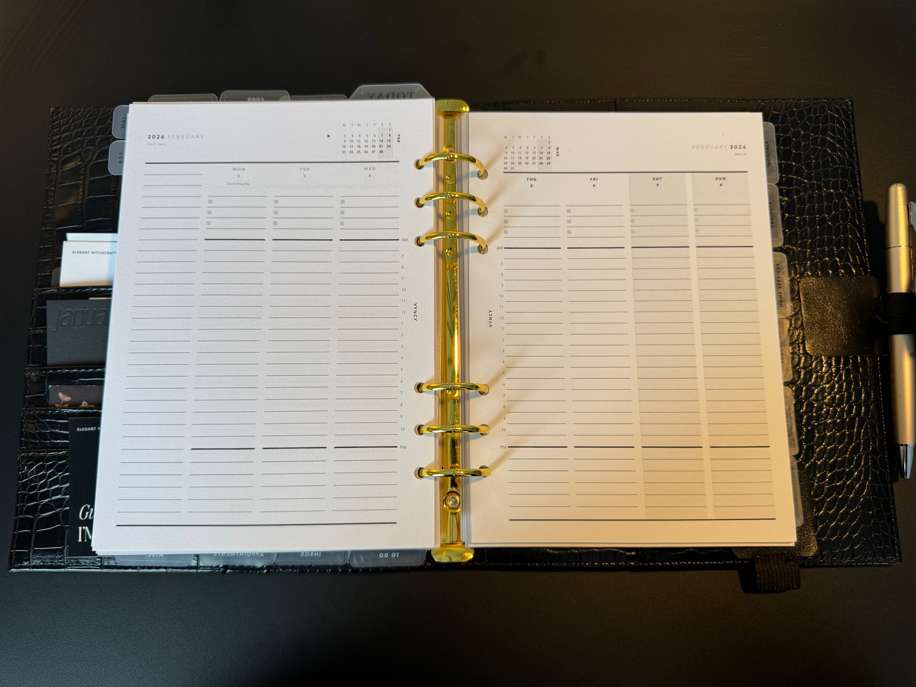 VYNCY 2026 US Full Year Planner (A5 Printable)